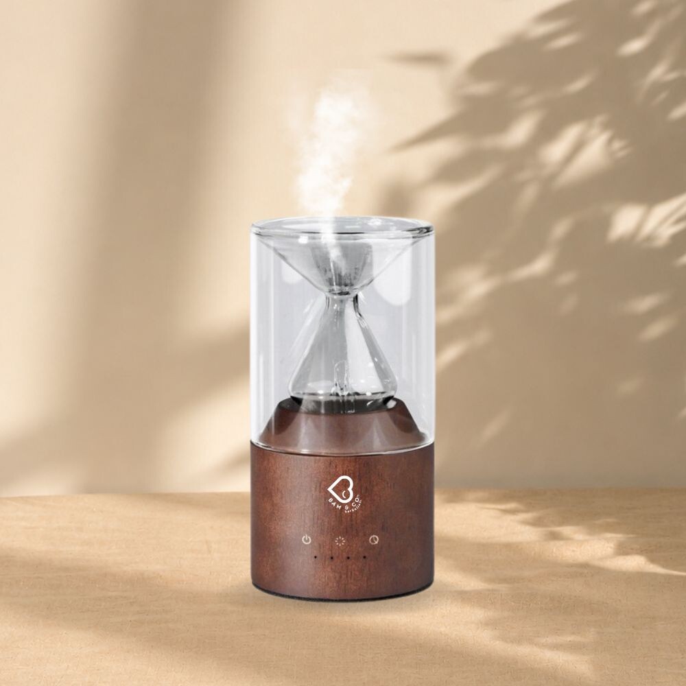 BAM & CO Hourglass Aromatheraphy Nebulizer Diffuser Wireless Waterless
